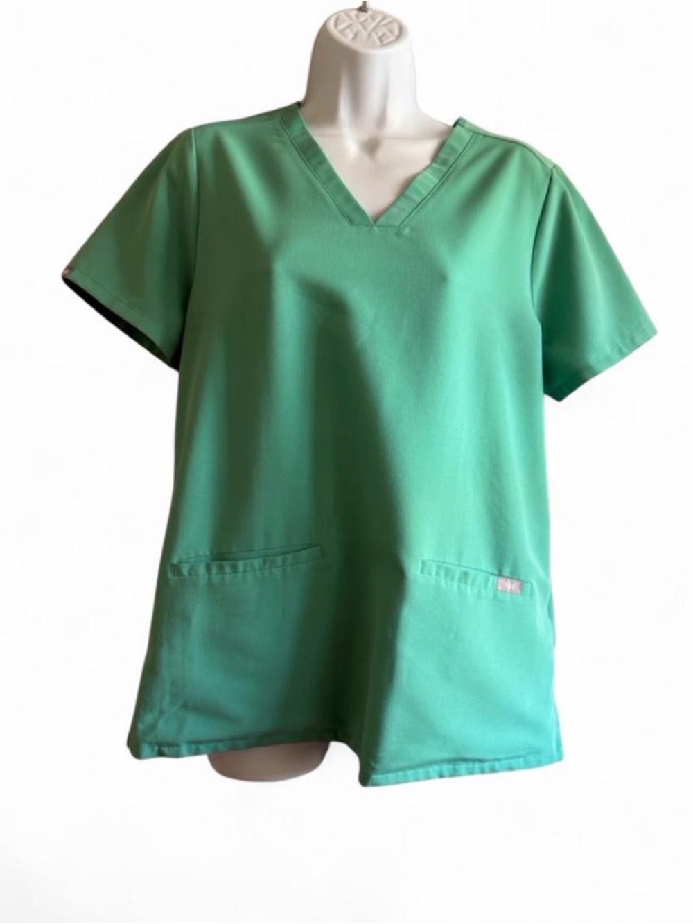 Figs Women's Mint Green V-Neck Medical Tunic